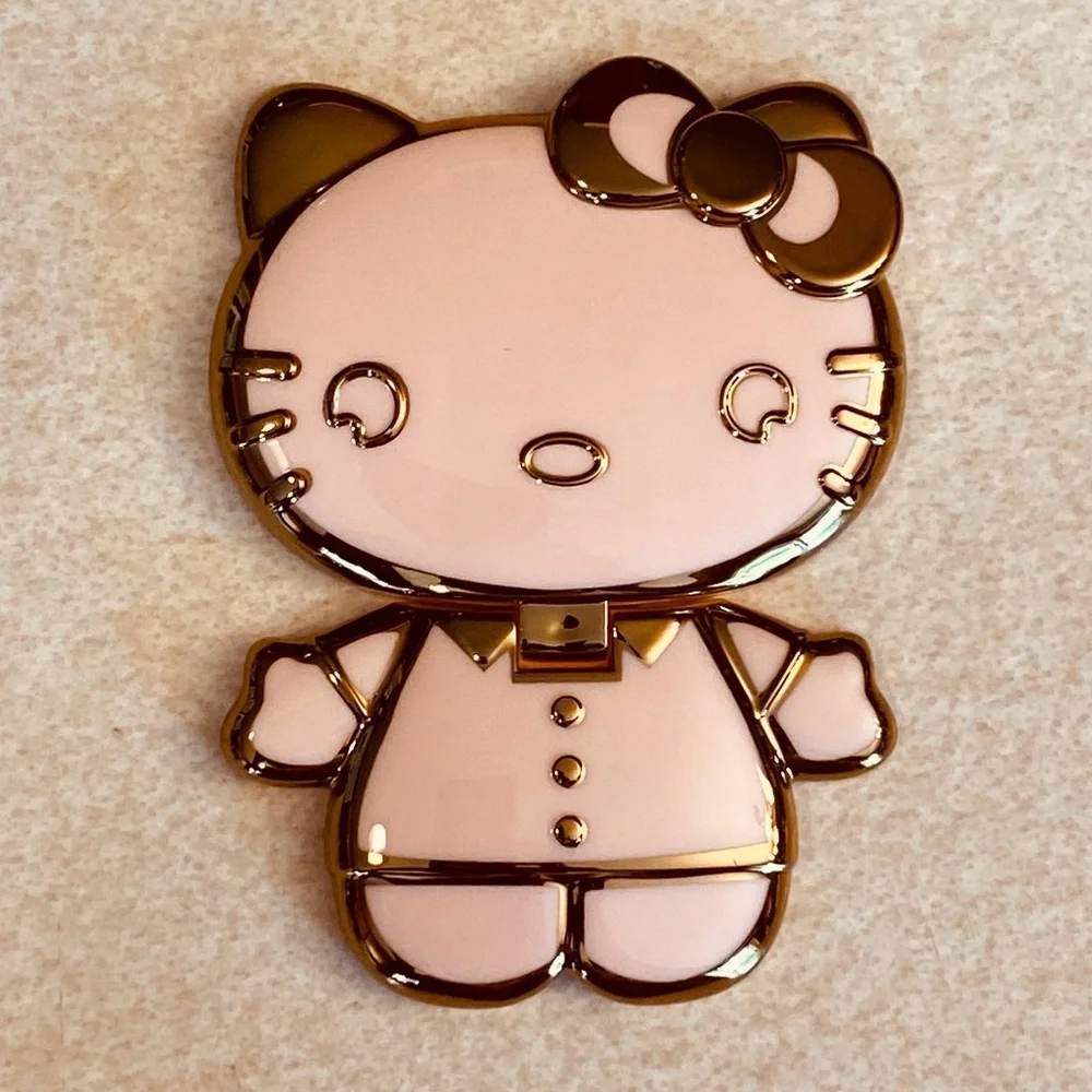 HELLO KITTY Mobile Ph Holder Back Sticker Foldable/Rotatable Makeup Mirror, NIP - Picture 5 of 11